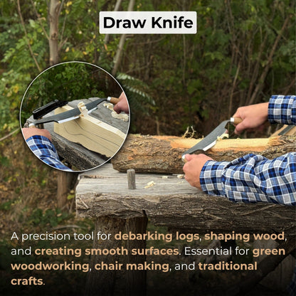 Curved Drawknife (Push/Pull), 14.5 cm (5.7 inches)