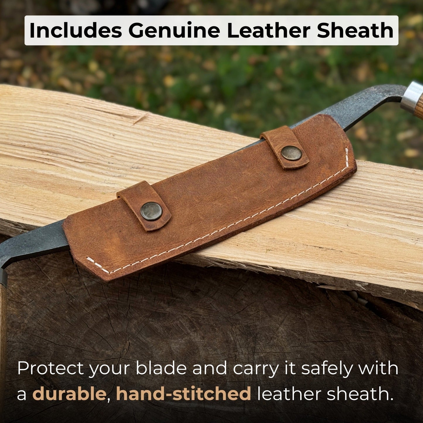 Curved Drawknife (Push/Pull), 14.5 cm (5.7 inches)