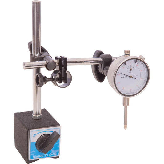 Magnetic Base with Dial Indicator and Case