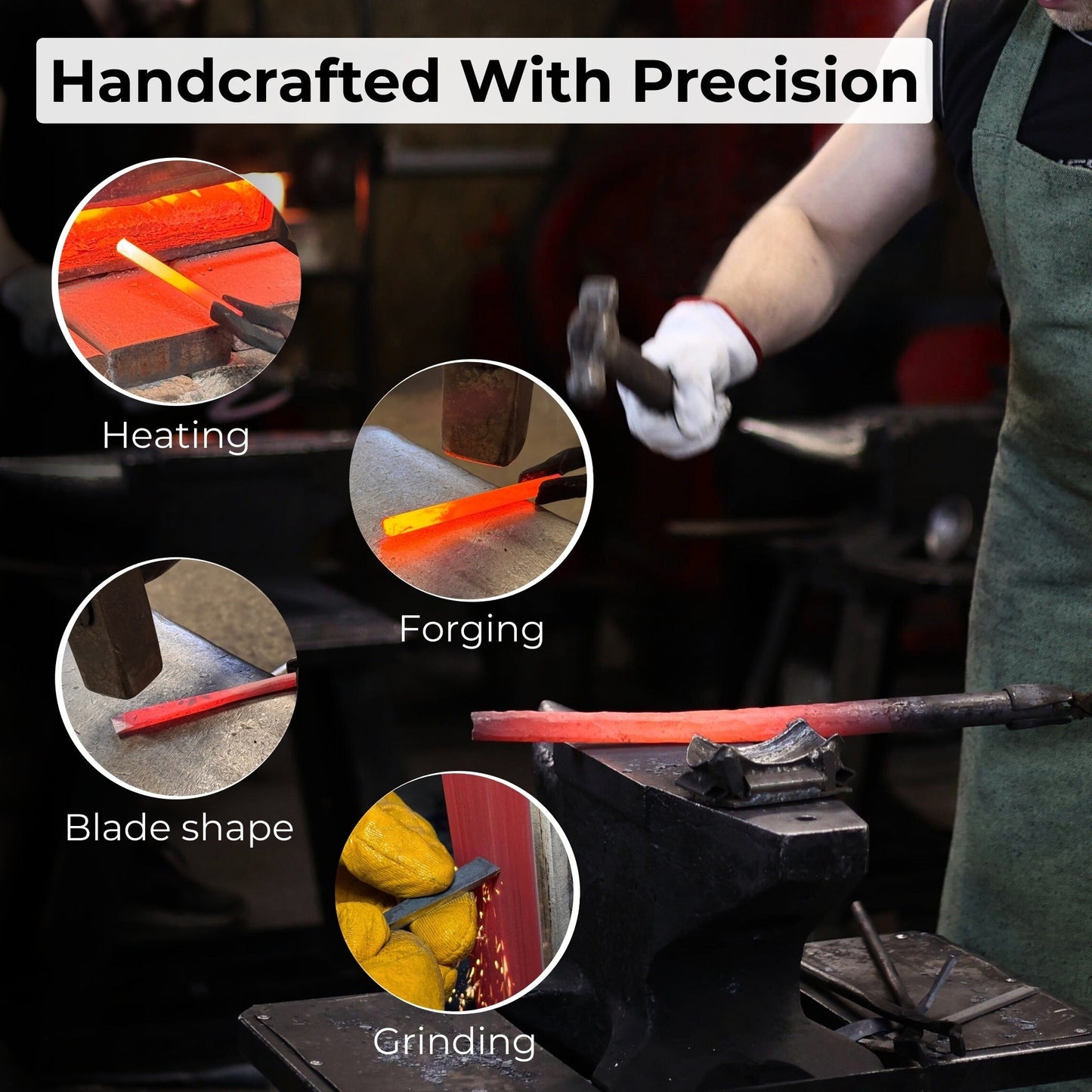 Detail Carving Chisel with Palm Handle, 10 mm (0.39 inches)