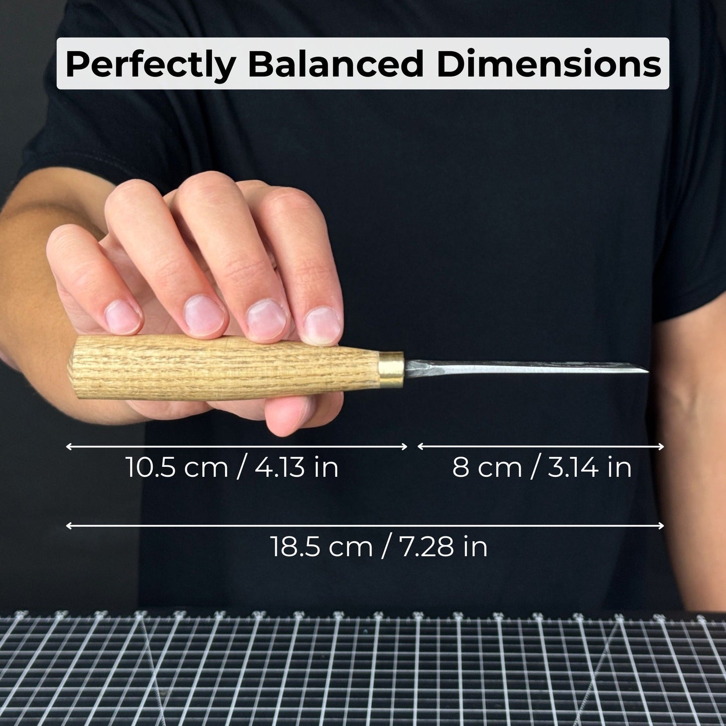 Fine Detail Carving Chisel – 10 mm (0.39 inches) Blade