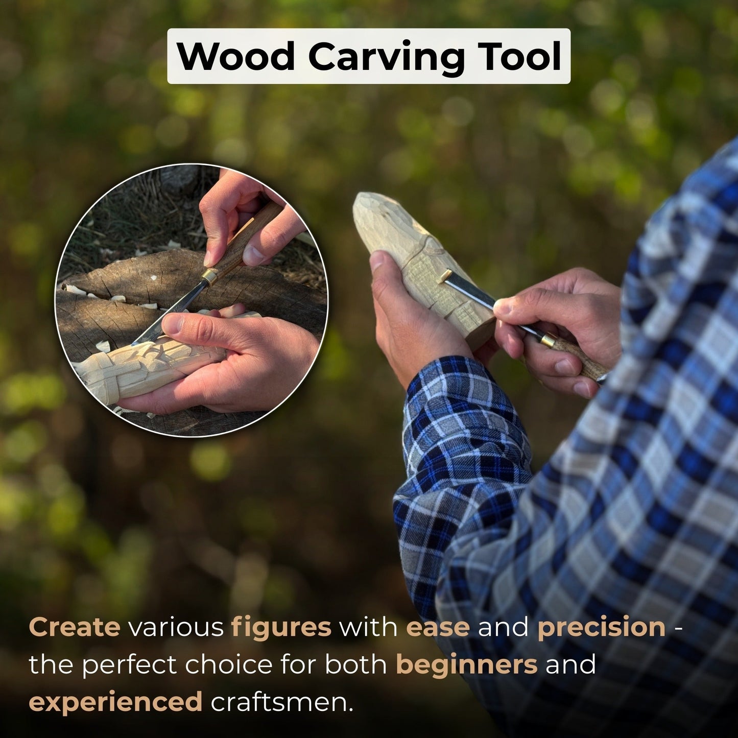 Fine Detail Carving Chisel – 10 mm (0.39 inches) Blade