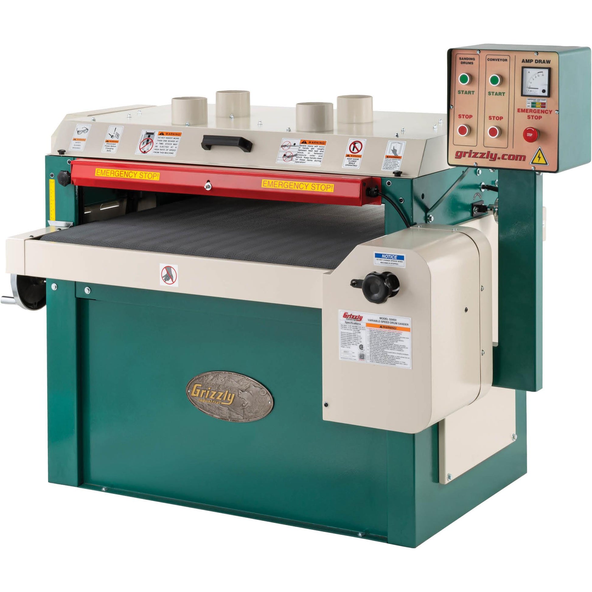 Grizzly G0450 - 37" 15 HP 3-Phase Drum Sander
