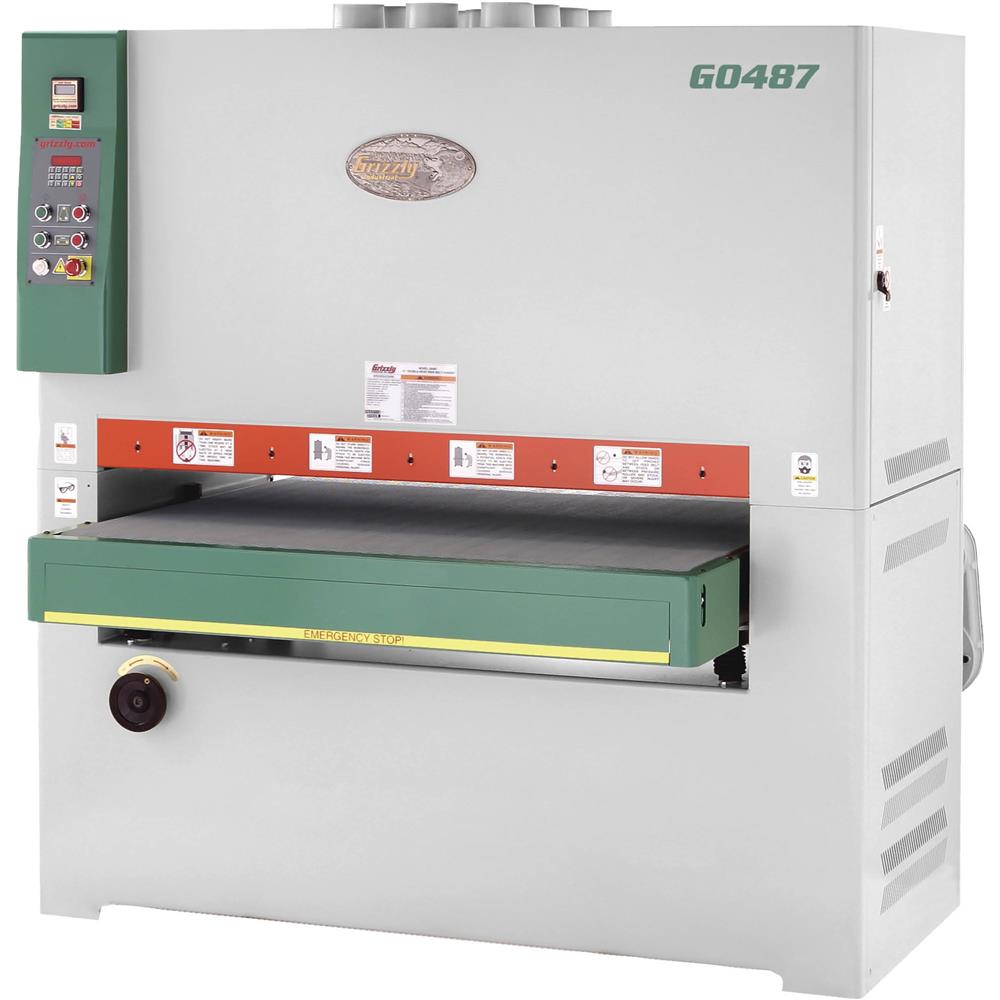 51" 30 HP 3-Phase Double Head Wide-Belt Sander