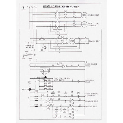51" 30 HP 3-Phase Double Head Wide-Belt Sander