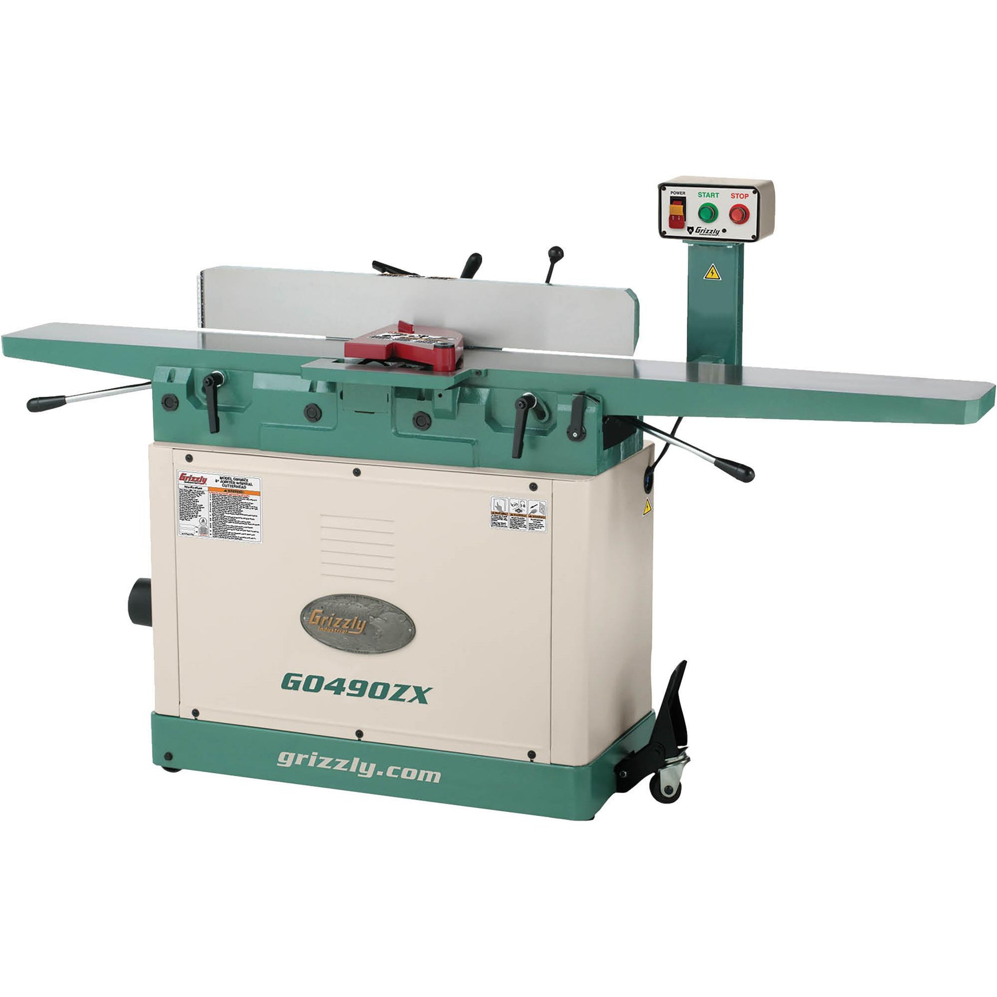 Grizzly G0490ZX - 8" Jointer with Spiral Cutterhead