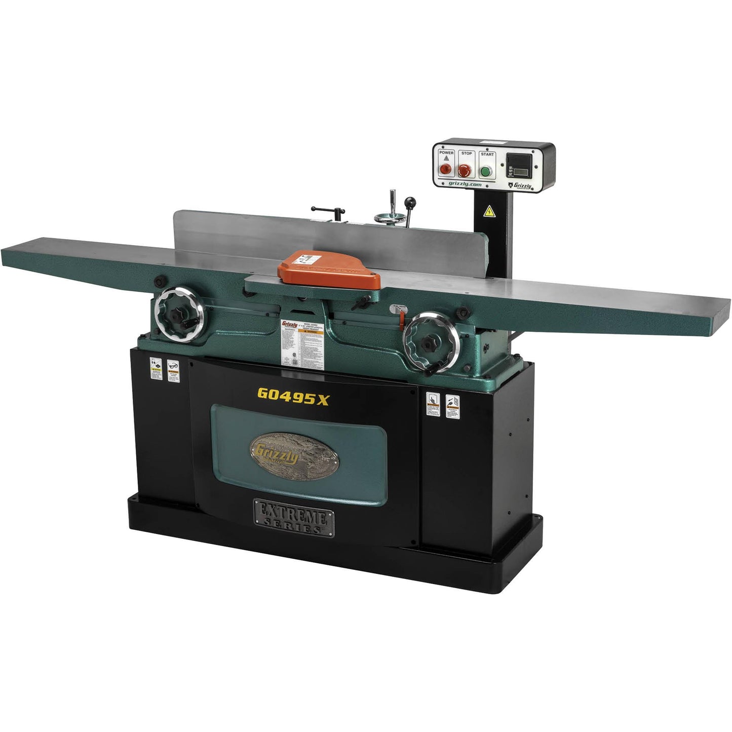 Grizzly G0495X - 8" x 83" Helical Cutterhead Jointer w/ Digital Height Readout