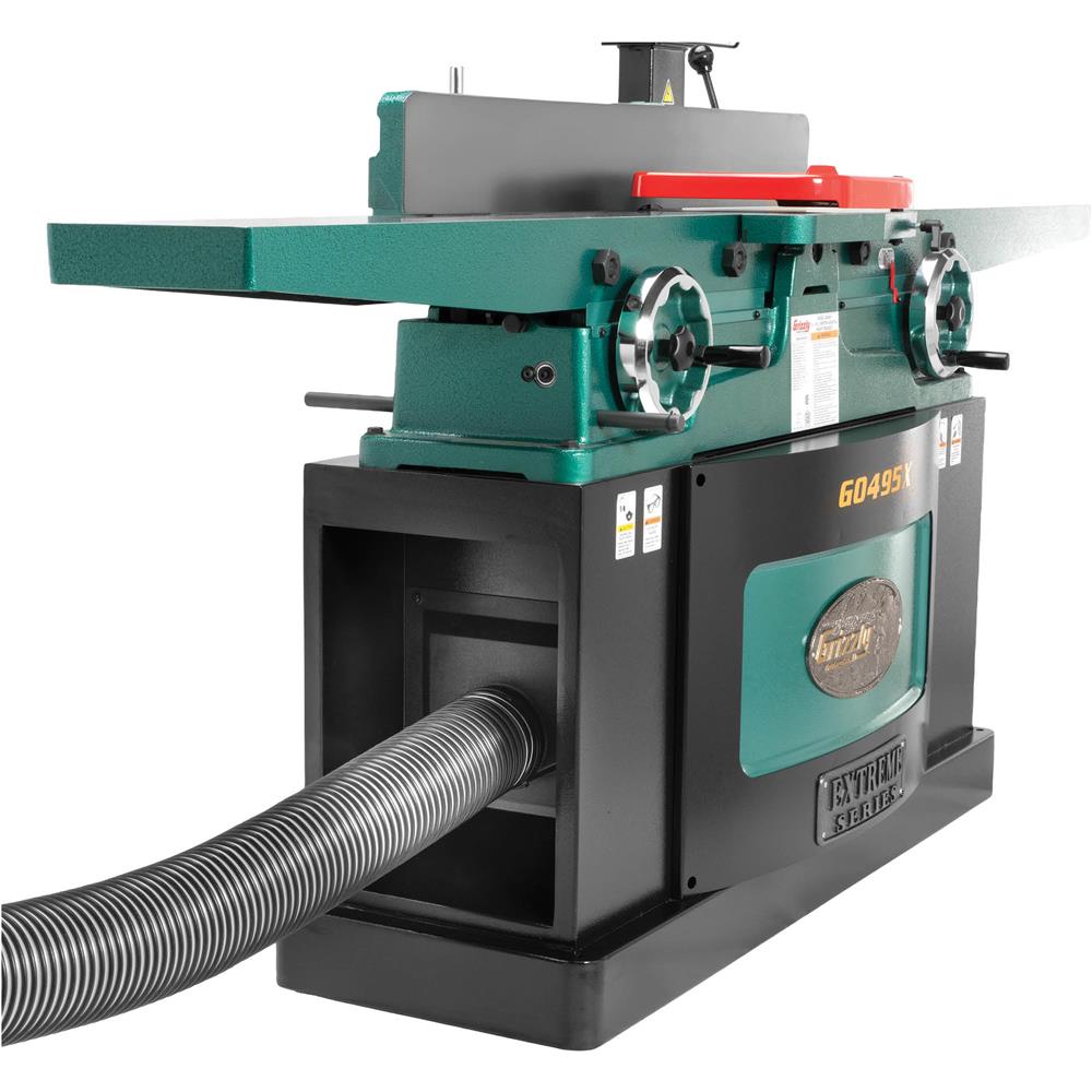 Grizzly G0495X - 8" x 83" Helical Cutterhead Jointer w/ Digital Height Readout