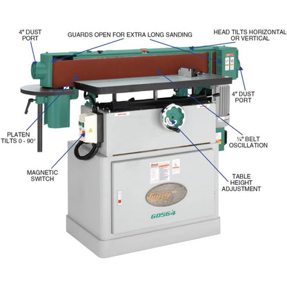 Grizzly G0564 - 6" x 108" Oscillating Edge Sander