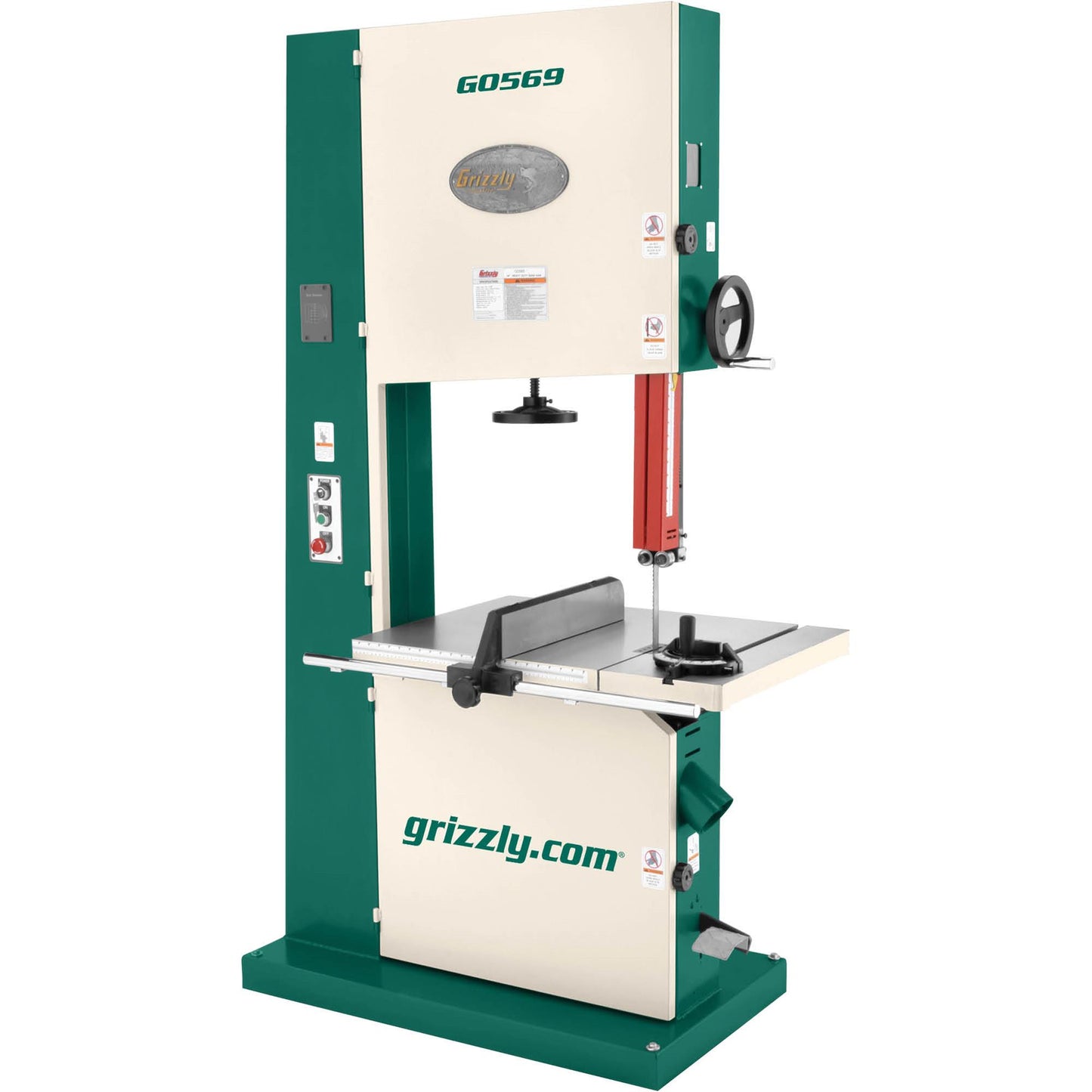 Grizzly G0569 - 24" 7-1/2 HP 3-Phase Industrial Bandsaw