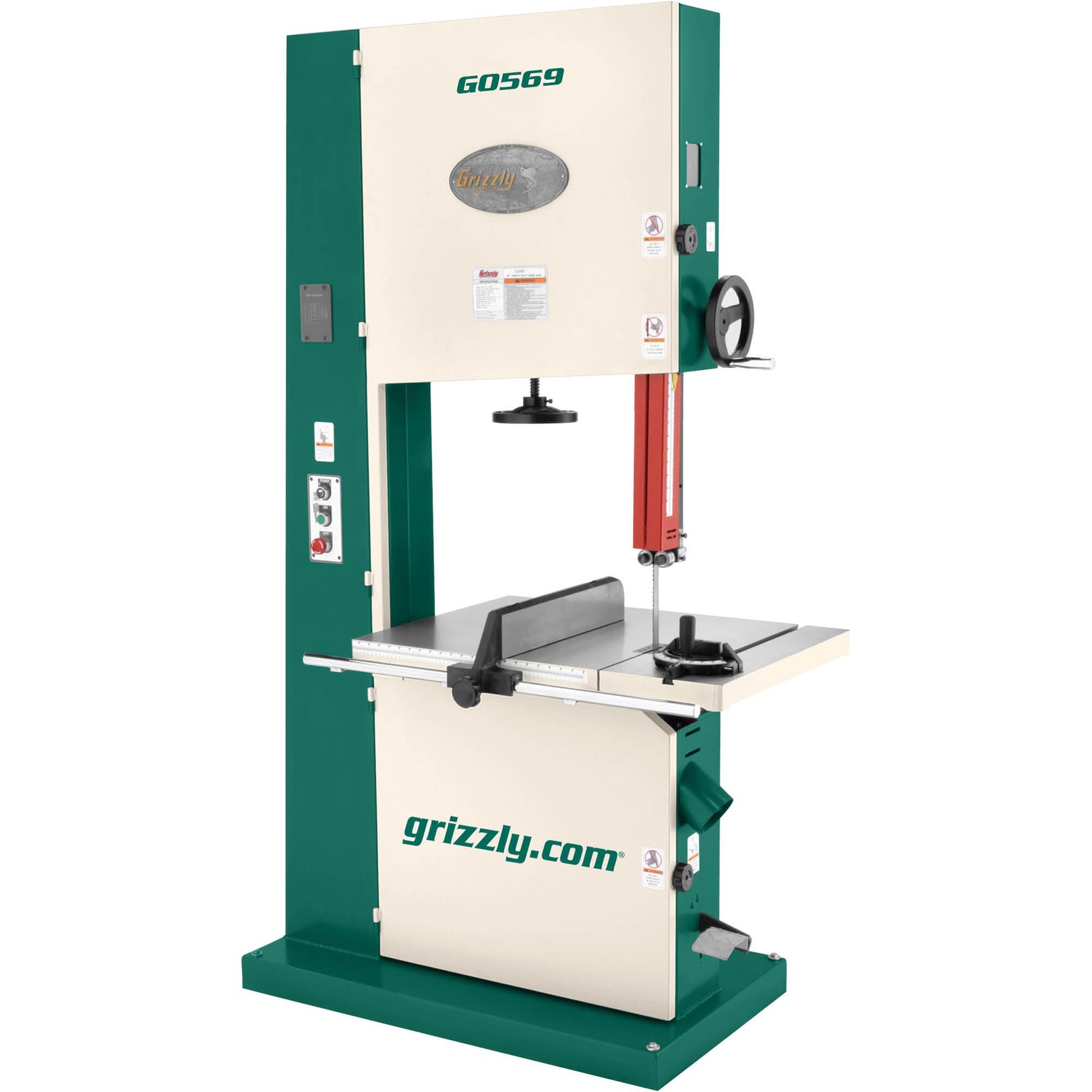 Grizzly G0569 - 24" 7-1/2 HP 3-Phase Industrial Bandsaw