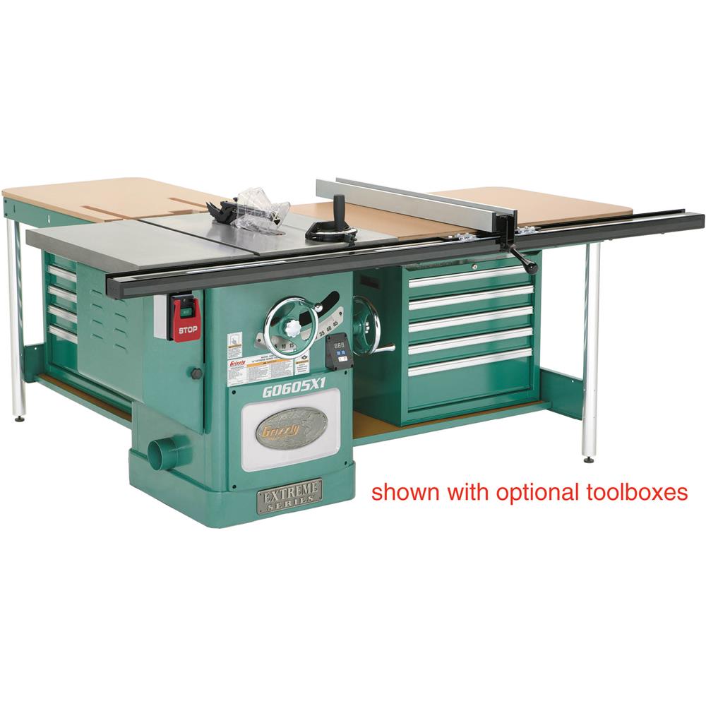 Grizzly G0605X1 - 12" 5 HP 220V Extreme Table Saw