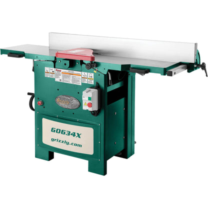 Grizzly G0634X - 12" 5 HP Planer/Jointer with V-Helical Cutterhead