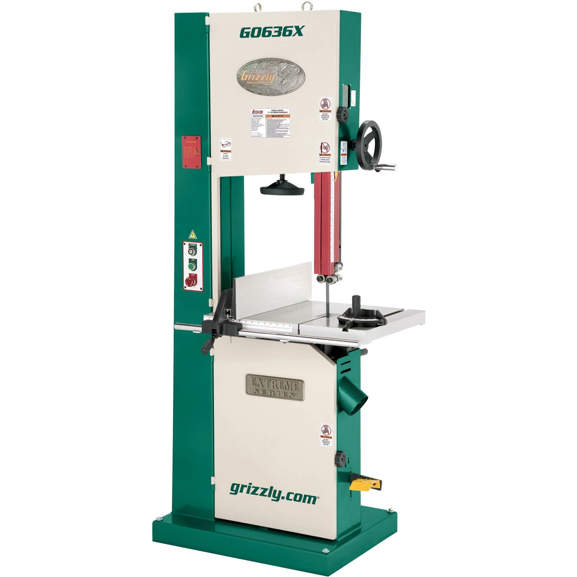 Grizzly G0636X - Ultimate 17" 5 HP Extreme Series Bandsaw