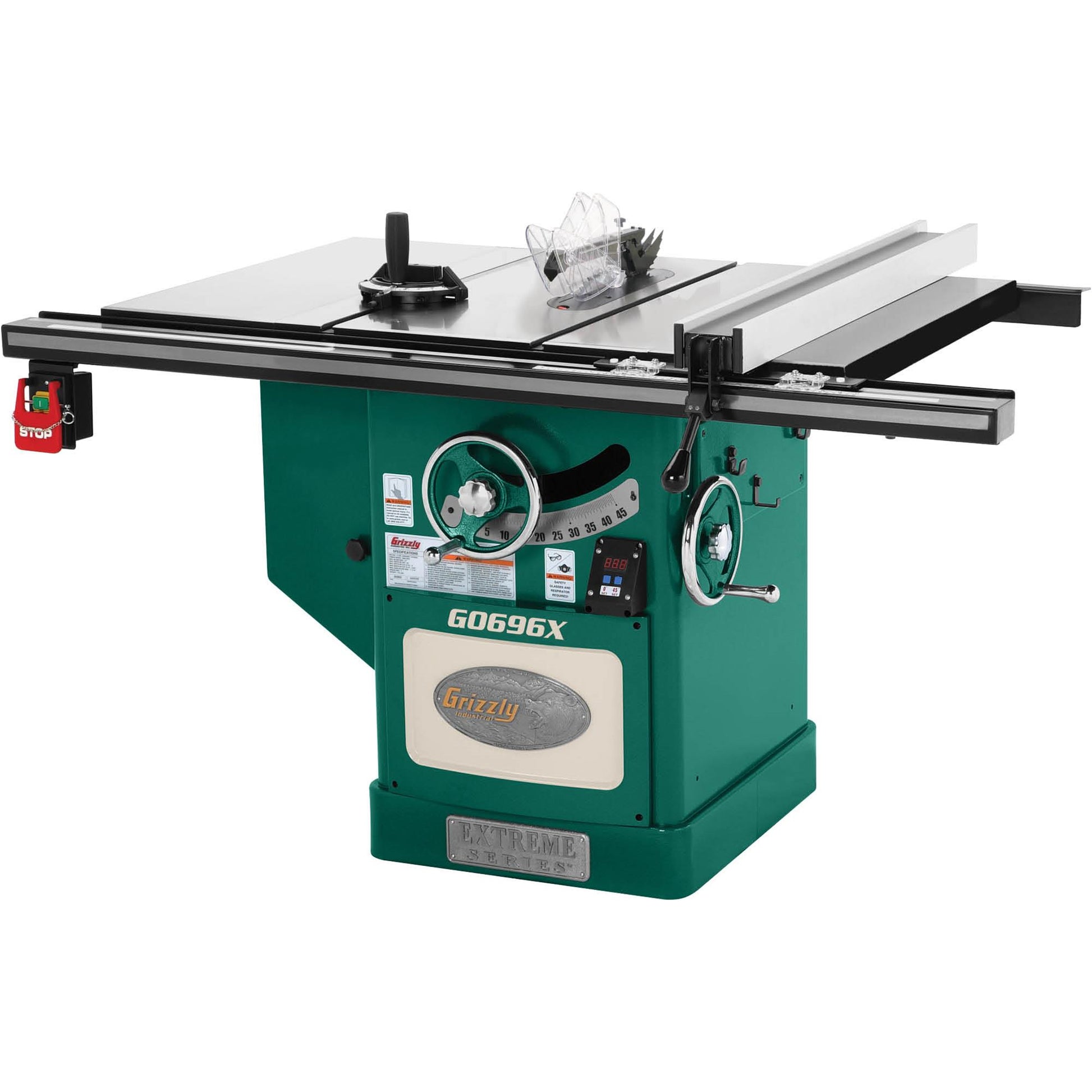 Grizzly G0696X - 12" 5 HP 220V Extreme Series Table Saw