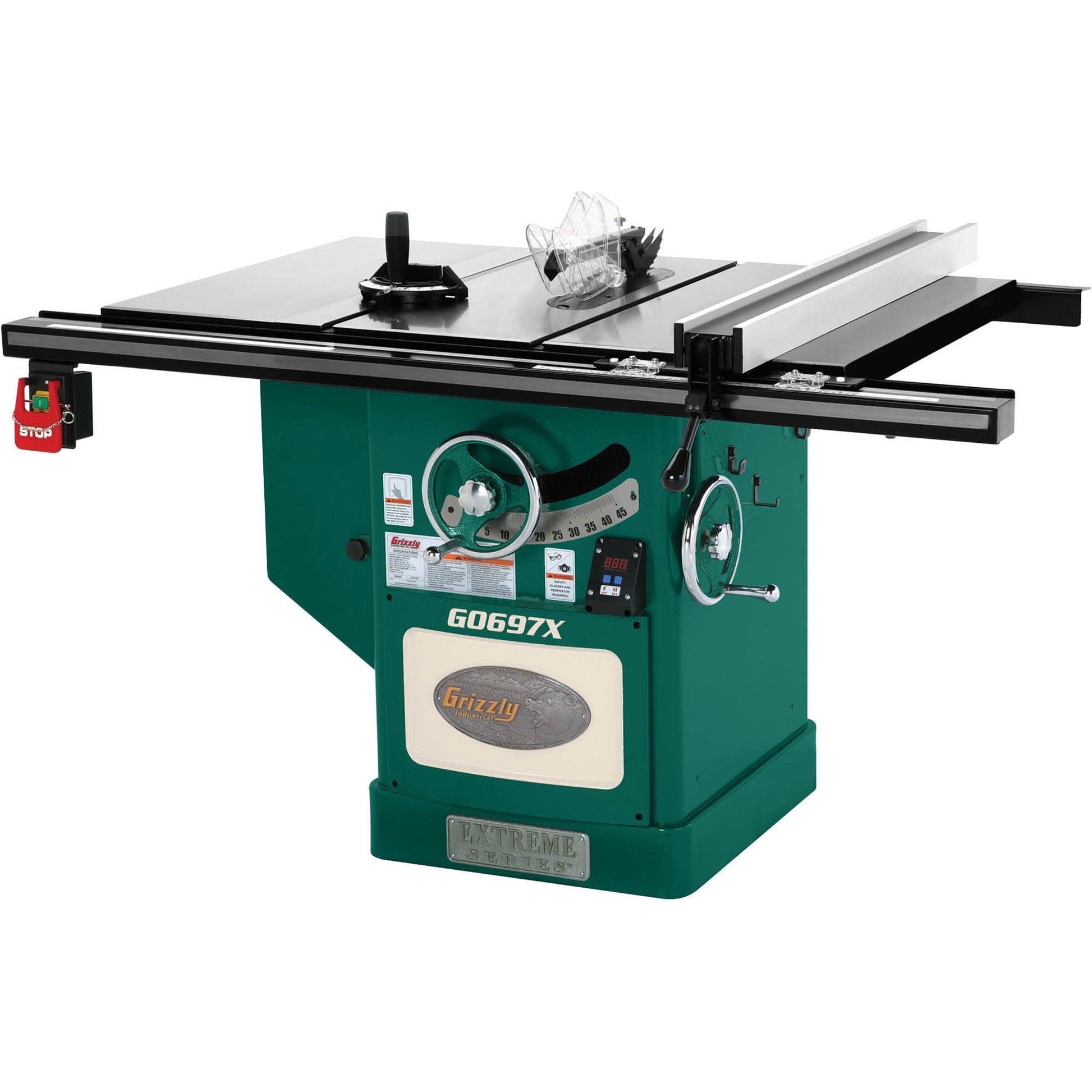 Grizzly G0697X - 12" 7-1/2 HP 3-Phase Extreme Series Table Saw