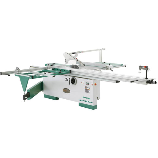 12" 7-1/2 HP 3-Phase Sliding Table Saw with Scoring