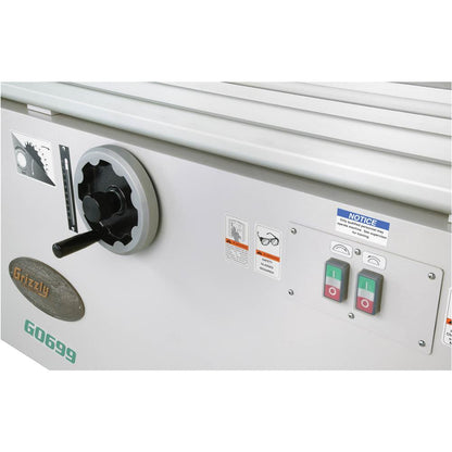 Grizzly G0699 - 12" 7-1/2 HP 3-Phase Sliding Table Saw with Scoring