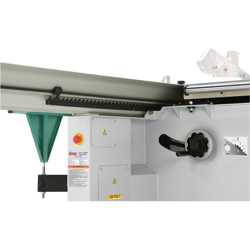 Grizzly G0699 - 12" 7-1/2 HP 3-Phase Sliding Table Saw with Scoring