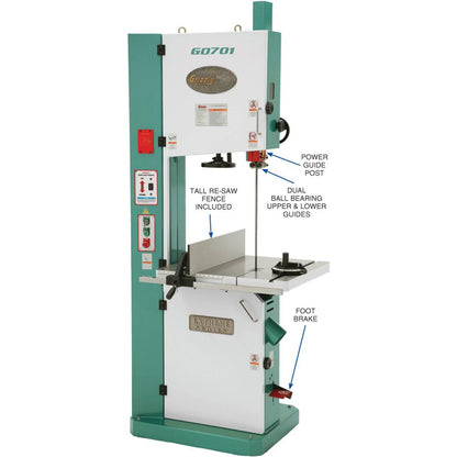 Grizzly G0701 - 19" 5 HP Ultimate Bandsaw
