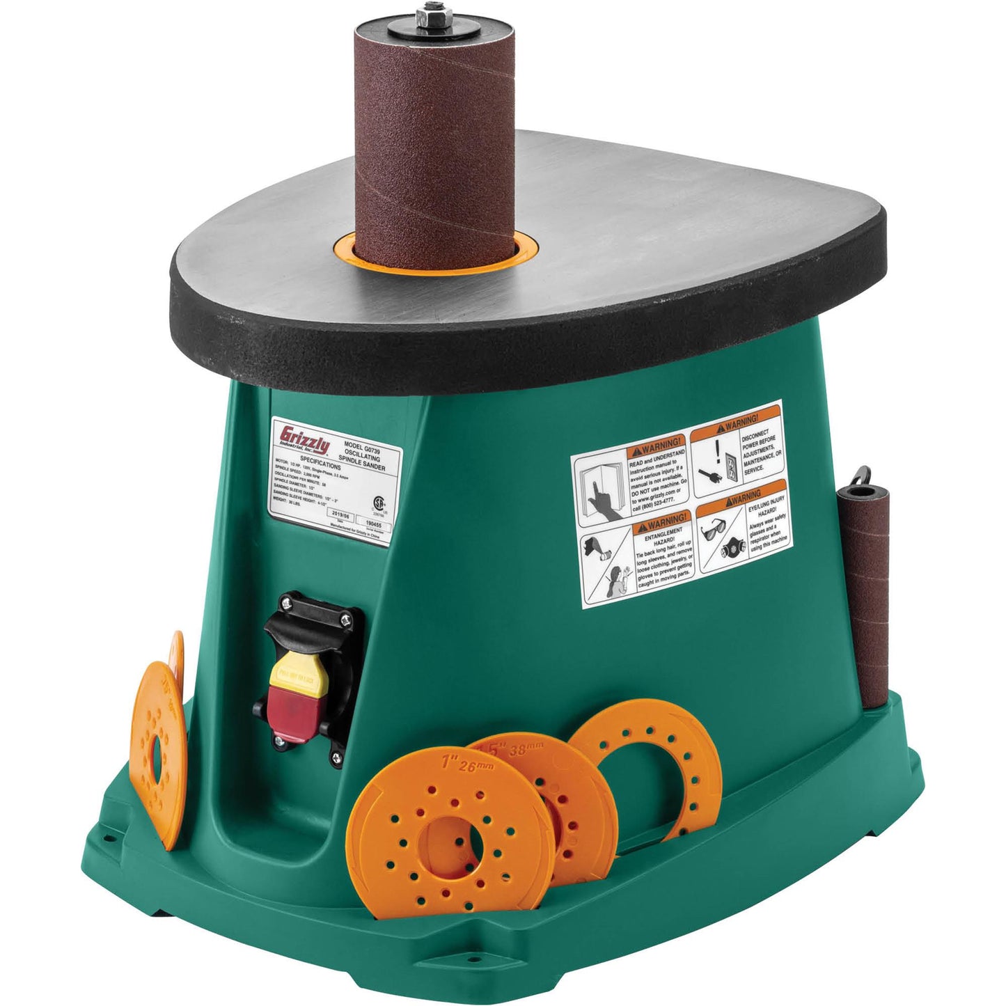 Grizzly G0739 - 1/2 HP Benchtop Oscillating Spindle Sander