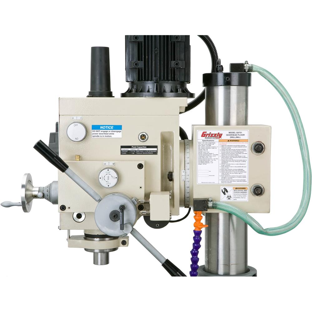 Grizzly G0751 - 22" Heavy-Duty Gearhead Drill Press w/ Cross-Slide Table