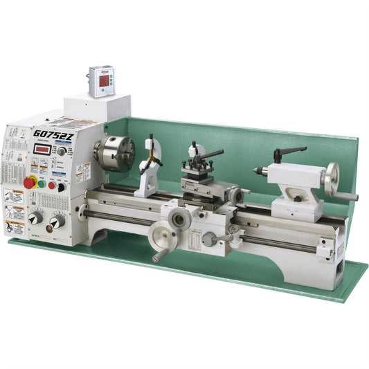 Grizzly G0752Z - 10" x 22" Variable-Speed Benchtop Metal Lathe with DRO