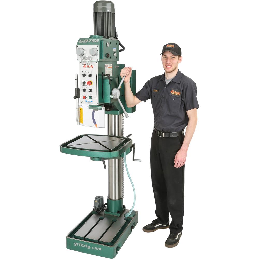 Grizzly G0756 - 27-1/2" Heavy-Duty Gearhead Drill Press