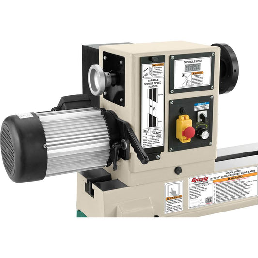 Grizzly G0766 - 22" x 42" Variable-Speed Wood Lathe