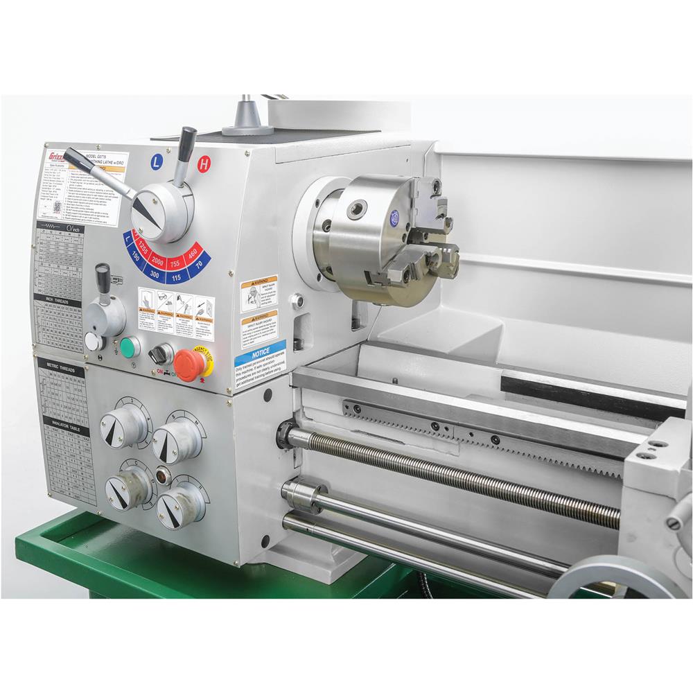 Grizzly G0776 - 13" x 40" Gunsmithing Metal Lathe w/ DRO