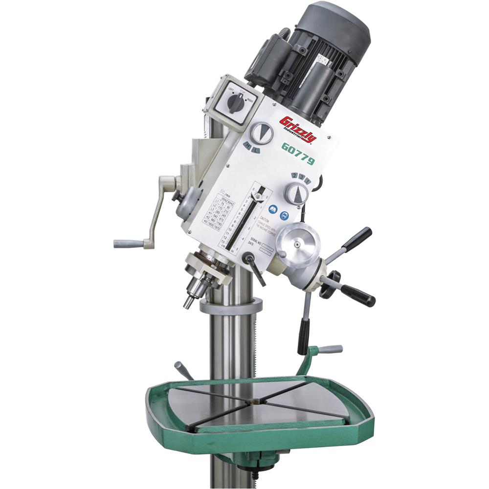Grizzly G0779 - 23-3/8" Heavy-Duty Floor Model Gearhead Drill Press