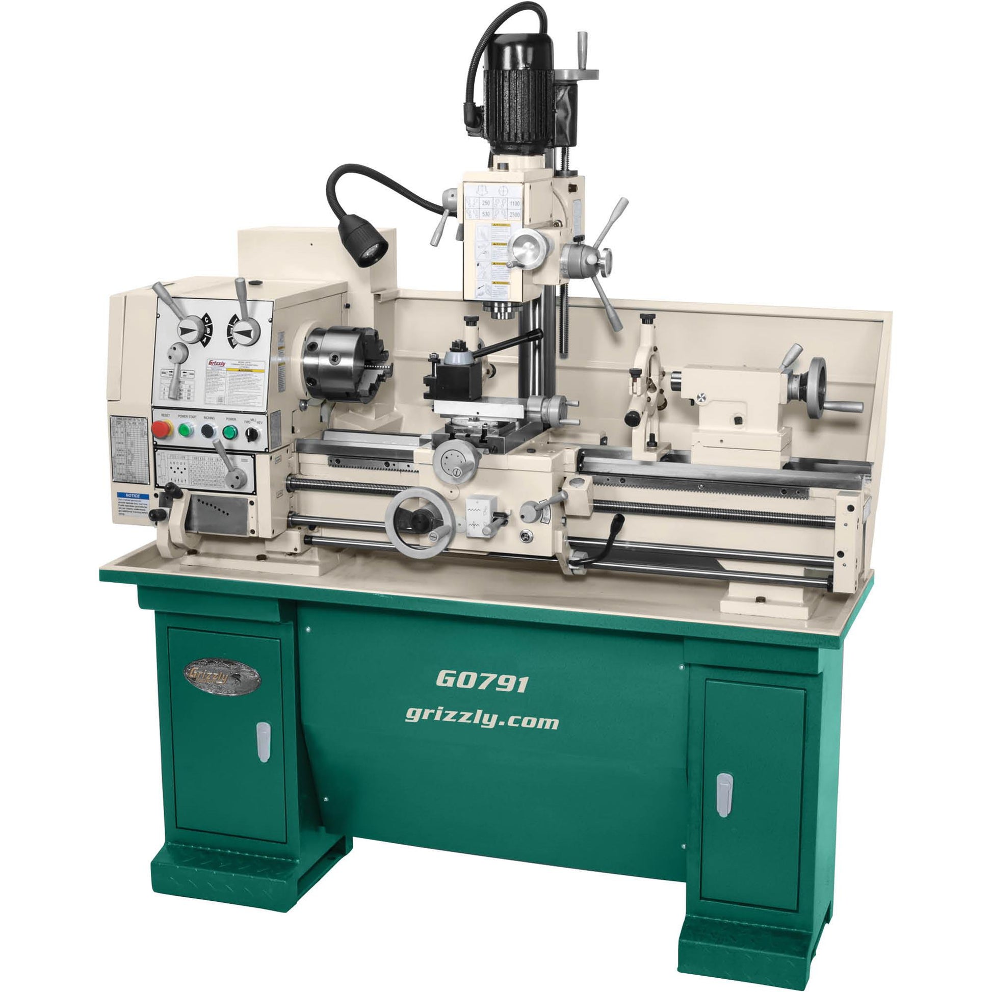 Grizzly G0791 - 12" x 36" Combination Gunsmithing Lathe/Mill
