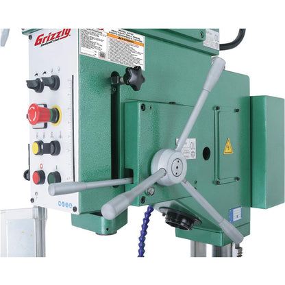 27-1/2" Heavy-Duty Gearhead Drill Press, Tapping & L-Table
