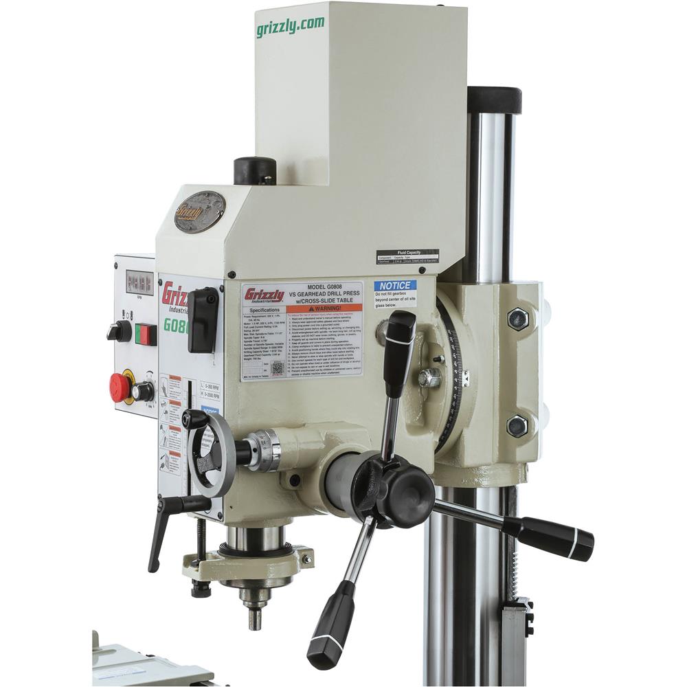 Grizzly G0808 - 20-3/4" Gearhead Drill Press w/ Cross-Slide Table