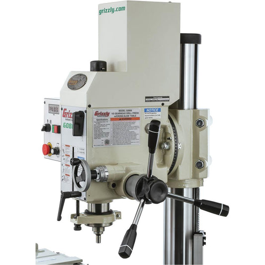 Grizzly G0808 - 20-3/4" Gearhead Drill Press w/ Cross-Slide Table