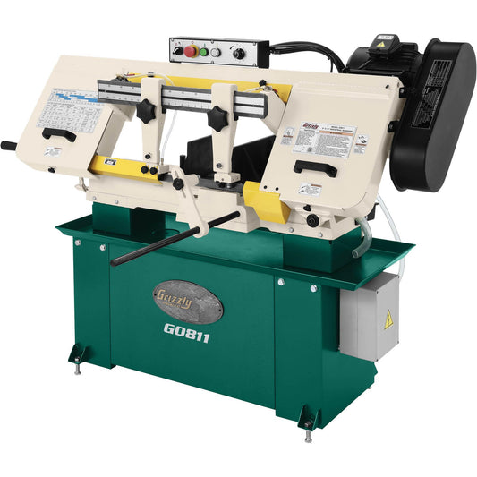Grizzly G0811 - 9" x 16" 1-1/2 HP Horizontal Metal-Cutting Bandsaw