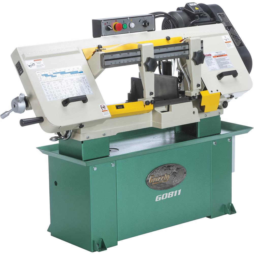 Grizzly G0811 - 9" x 16" 1-1/2 HP Horizontal Metal-Cutting Bandsaw