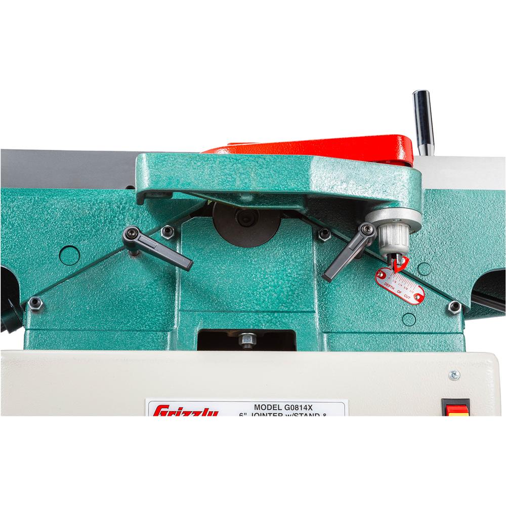 Grizzly G0814X - 6" Jointer with V-Helical Cutterhead