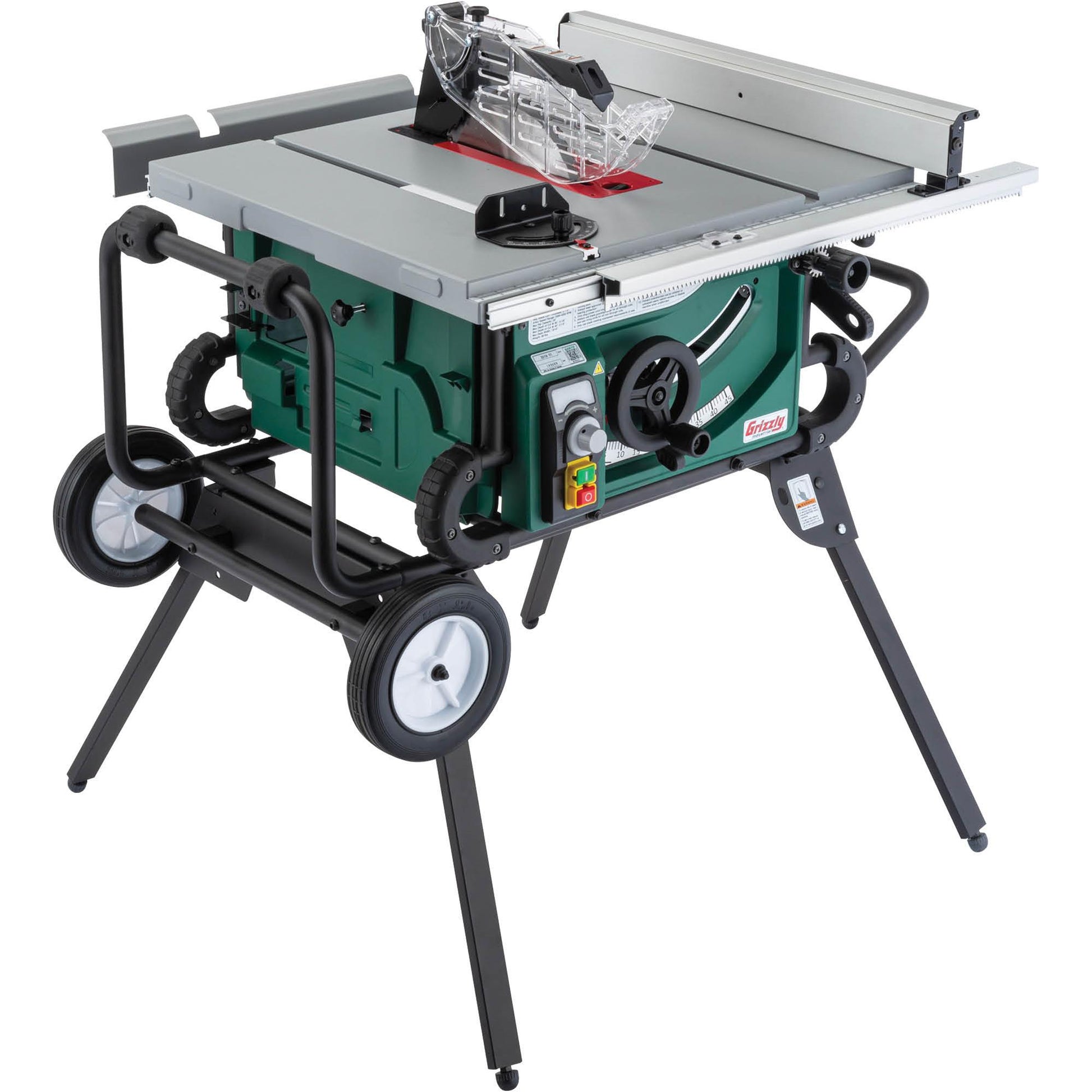 Grizzly G0870 - 10" 2 HP Portable Table Saw w/ Roller Stand
