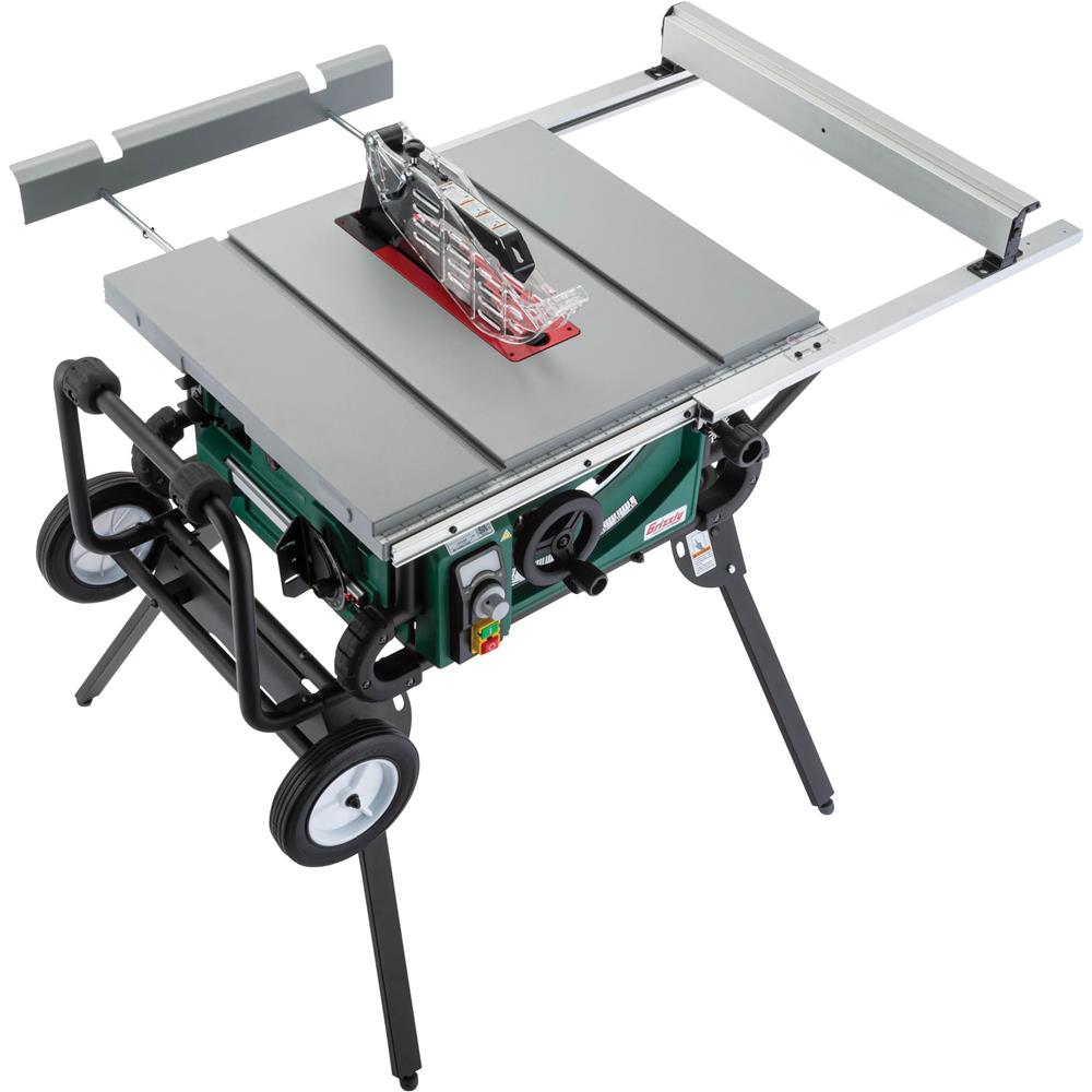 Grizzly G0870 - 10" 2 HP Portable Table Saw w/ Roller Stand