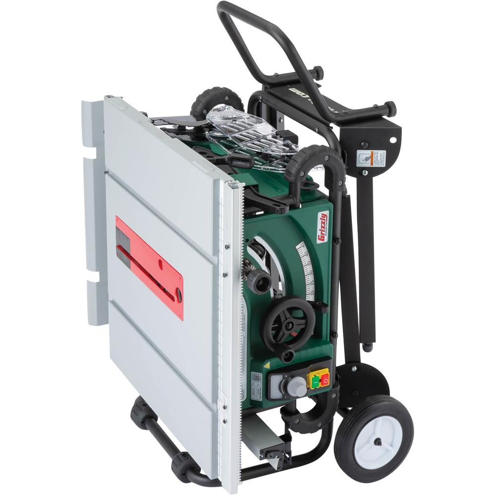 Grizzly G0870 - 10" 2 HP Portable Table Saw w/ Roller Stand