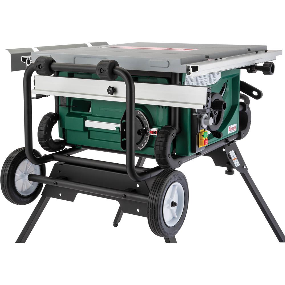 Grizzly G0870 - 10" 2 HP Portable Table Saw w/ Roller Stand