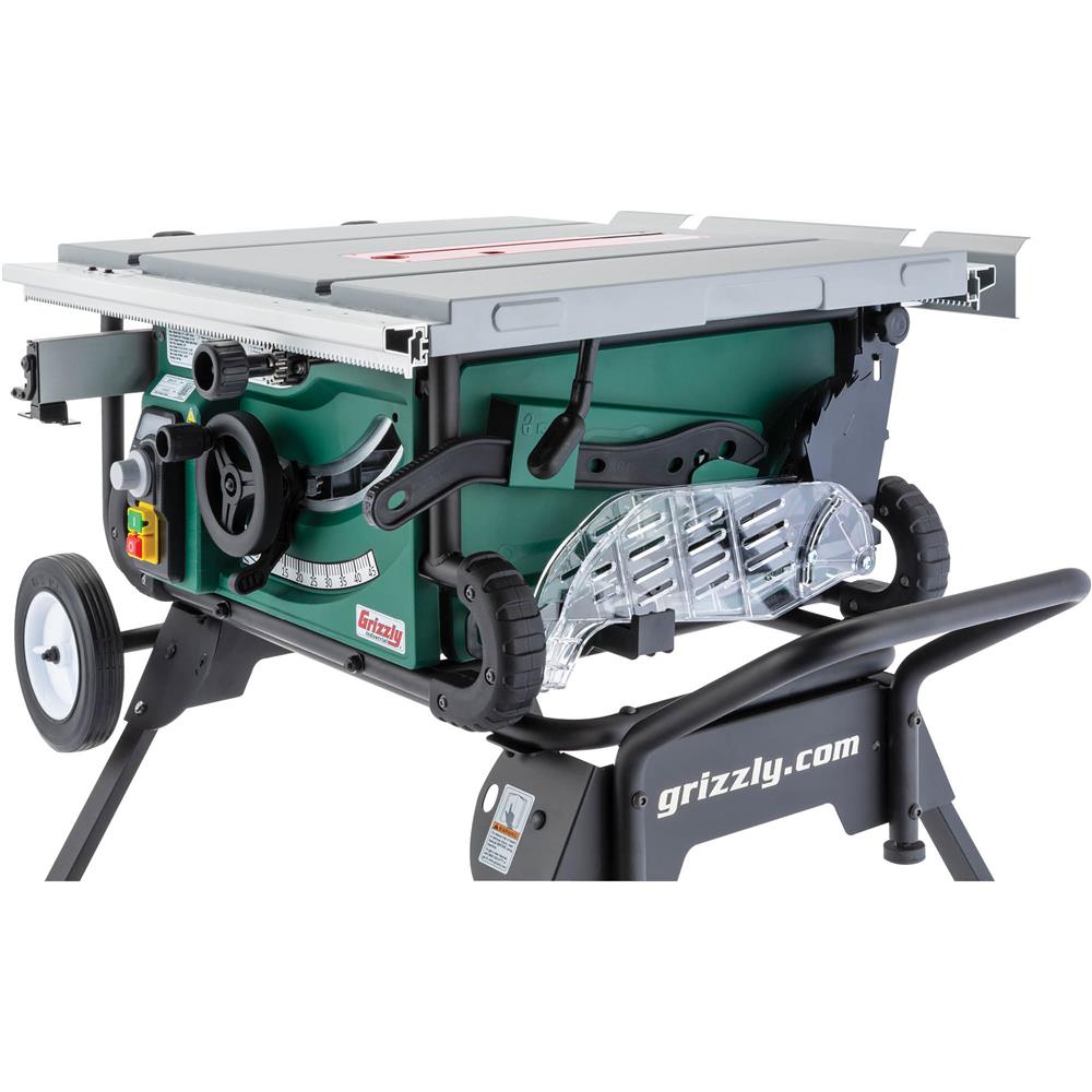 Grizzly G0870 - 10" 2 HP Portable Table Saw w/ Roller Stand