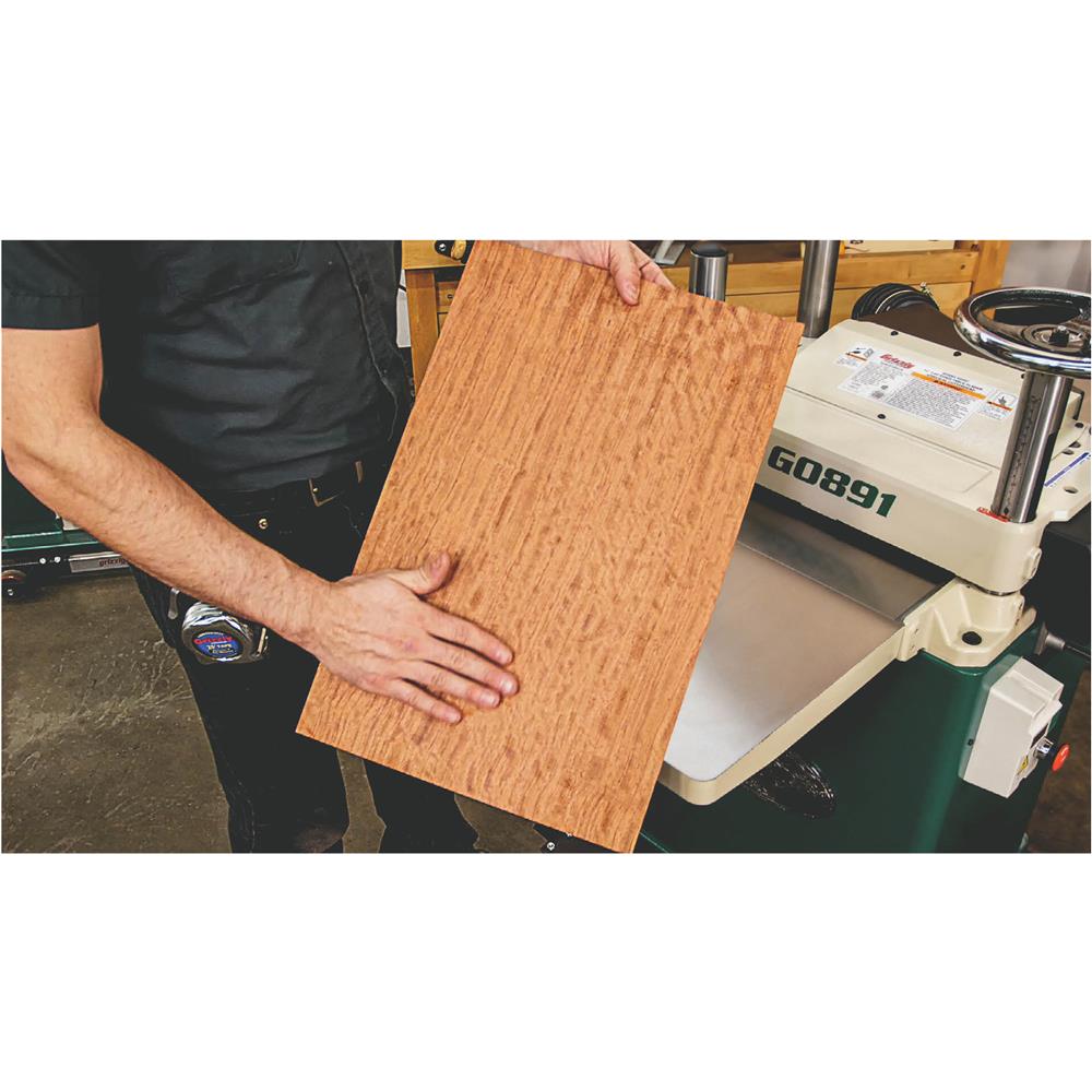 Grizzly G0891 - 15" 3 HP Fixed-Table Planer with Helical Cutterhead