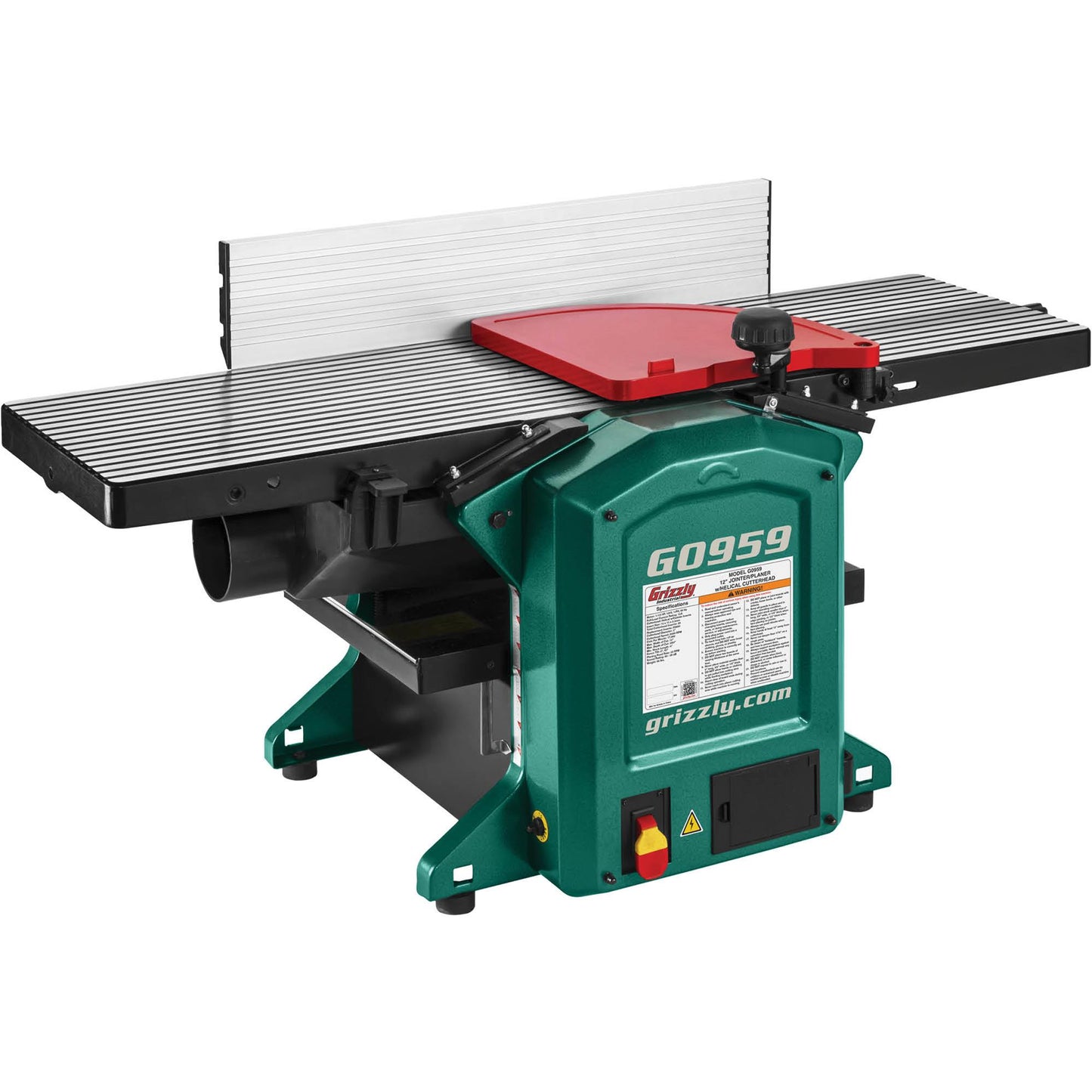 Grizzly G0959 - 12" Combo Planer/Jointer with Helical Cutterhead