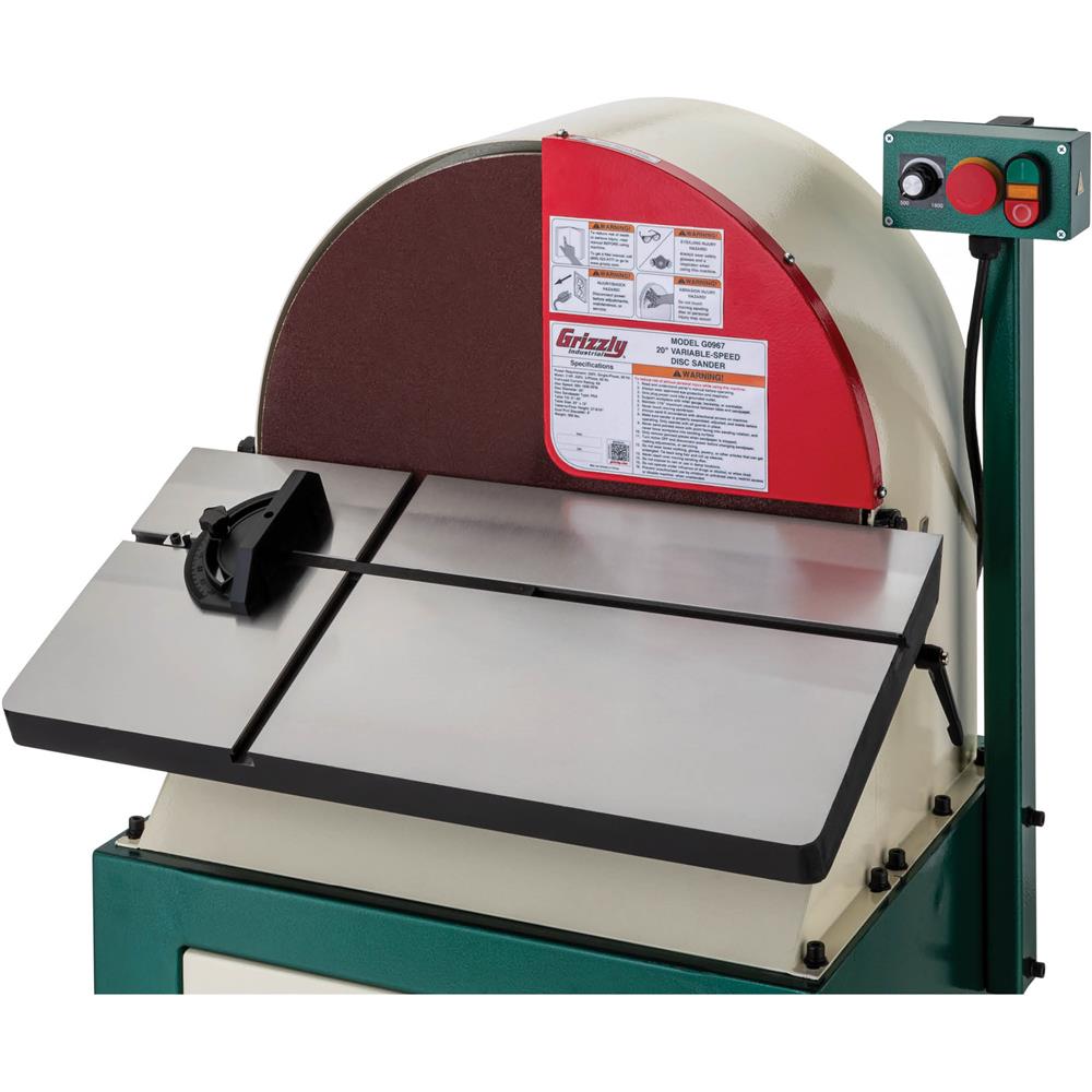 Grizzly G0967 - 20" Variable-Speed Disc Sander