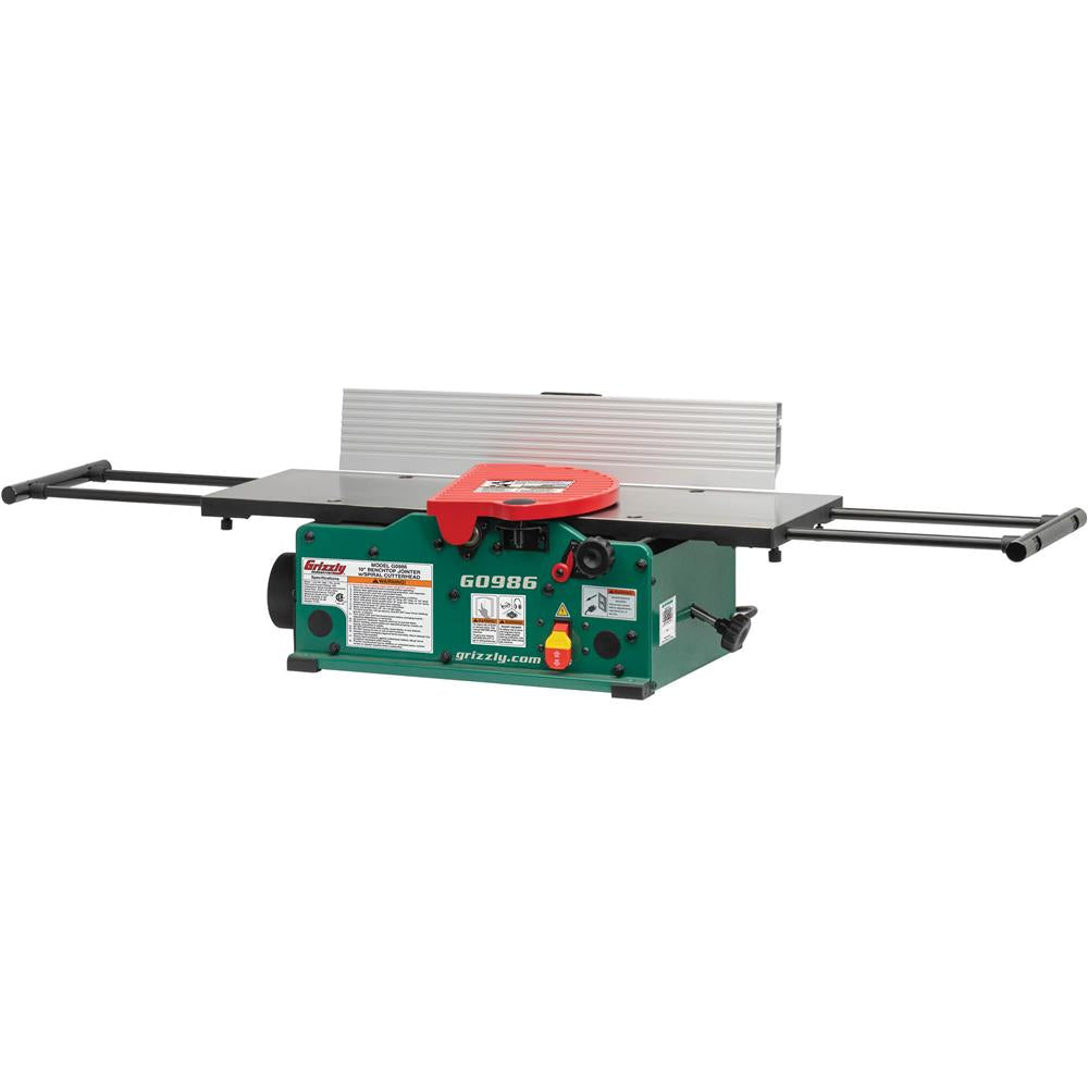 Grizzly G0986 - 10" Benchtop Jointer with Spiral-Type Cutterhead