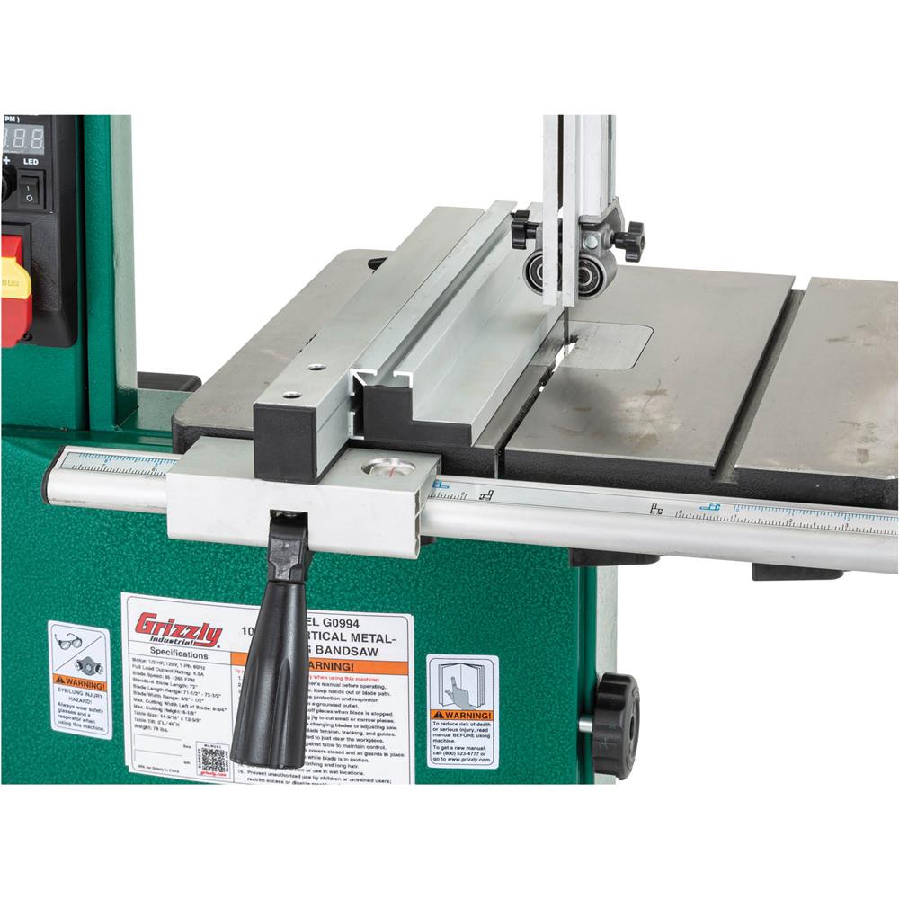 Grizzly G0994 - 10" Variable-Speed Vertical Metal-Cutting Bandsaw