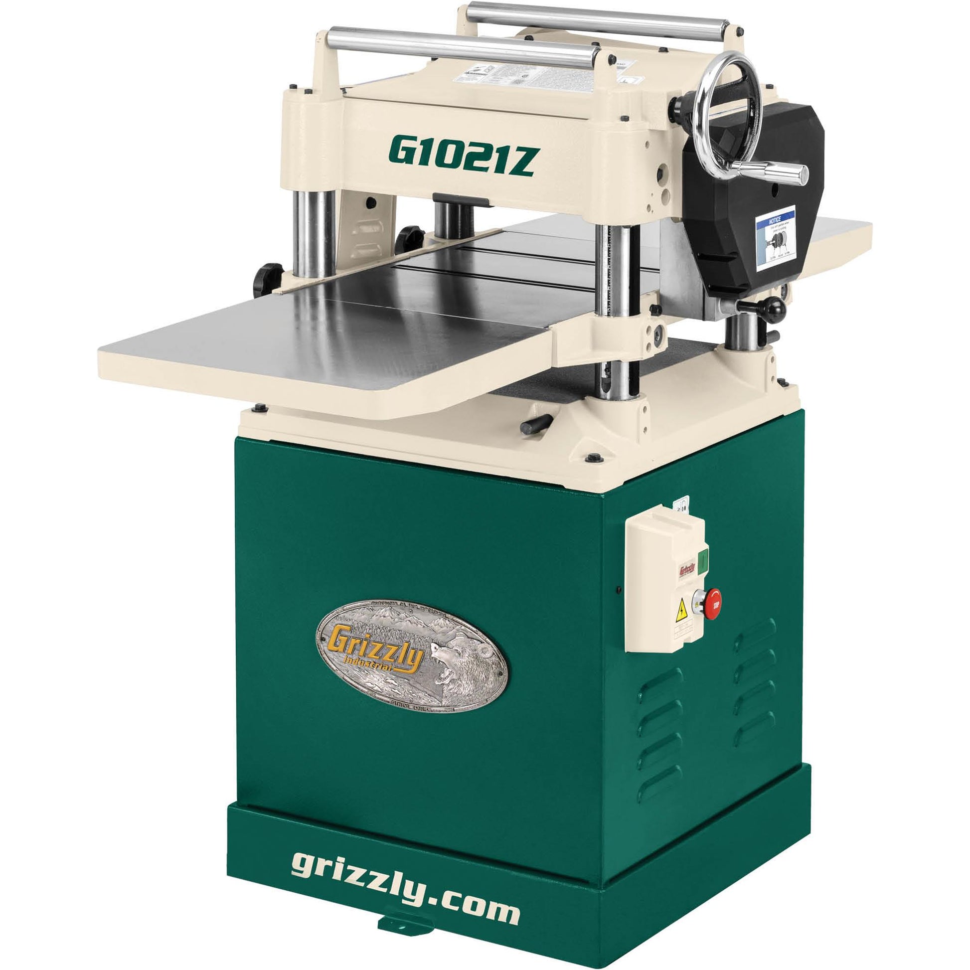 Grizzly G1021Z - 15" 3 HP Planer with Cabinet Stand