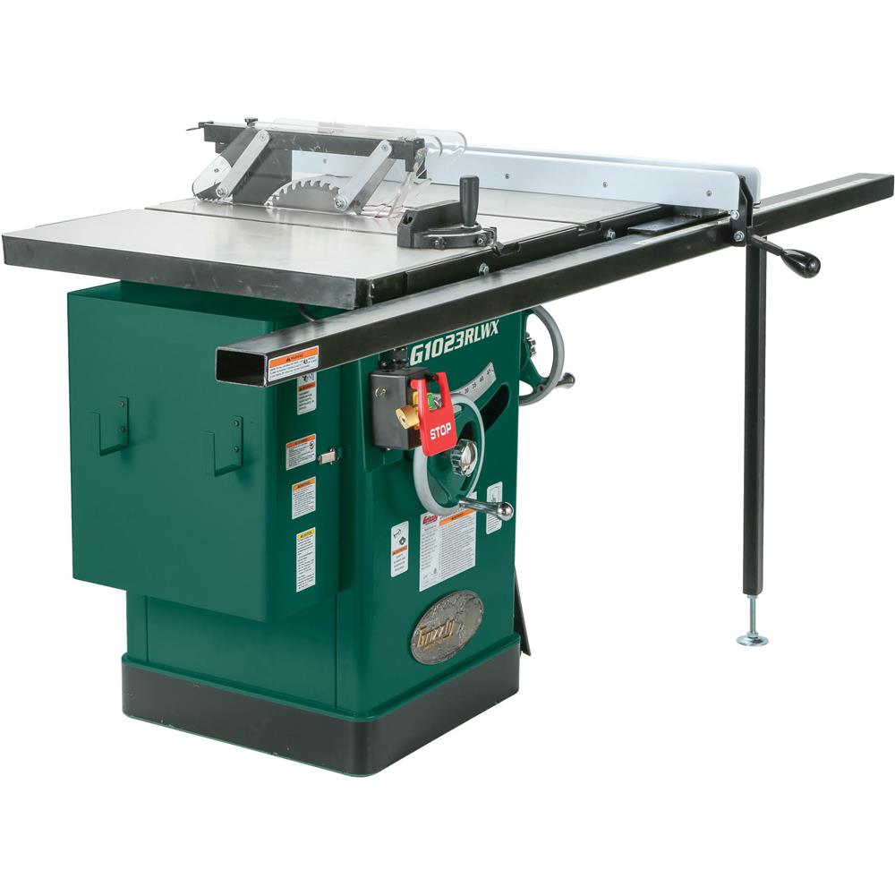 Grizzly G1023RLWX - 10" 5 HP 240V Cabinet Table Saw with Built-in Router Table
